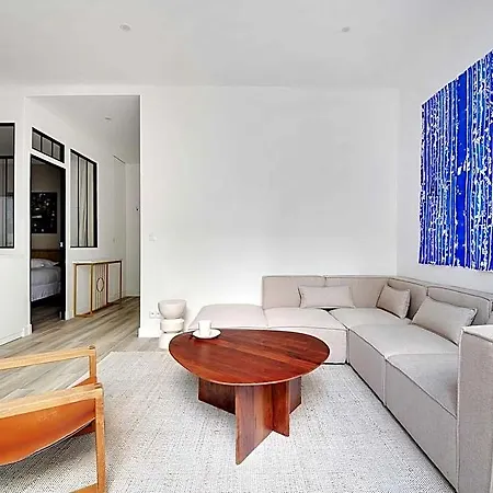 Apartament Charming With Patio - 2bd4p - Monceau Park
