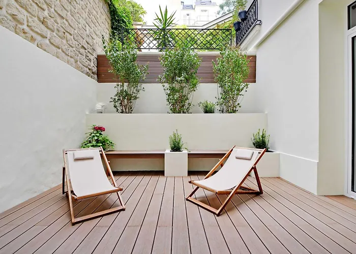 דירה Charming With Patio - 2bd4p - Monceau Park *